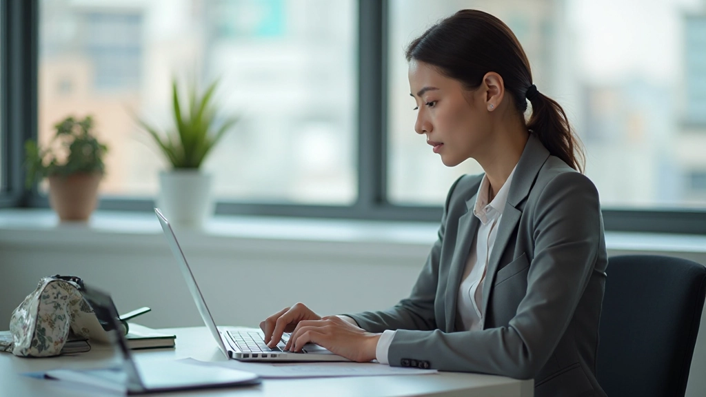 Профессиональный рабочий стол с ноутбуком, графиками и финансовыми документами